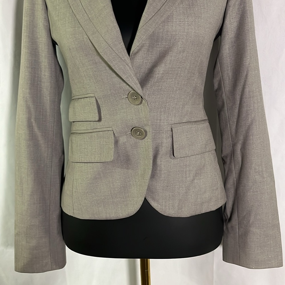 Bcbgeneration Gray Classic Button Front Wool Blen… - image 7